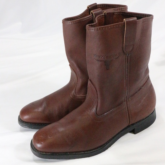 Mason Western | Shoes | Mason Western Mens Brown Cowboy Boots | Poshmark